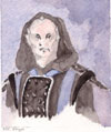 watercolor of neroon, by chinook