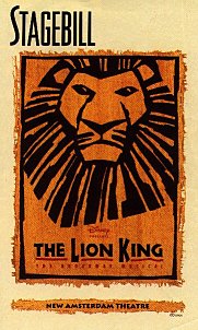 lion king stagebill - click to see larger image
